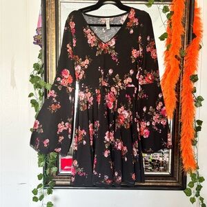 Floral Bell Sleeve Dress